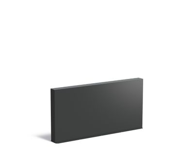 Aluminium muur 200x15x100cm.