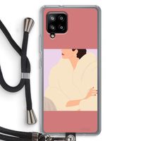 Cosy: Samsung Galaxy A42 5G Transparant Hoesje met koord