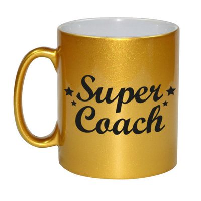Super coach gouden mok / beker 330 ml