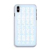 Hotline bling blue: iPhone X Tough Case