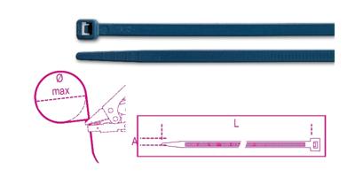Beta Bmbx3876-Nylon Bindstrips Blauw, Detect. - BMBX3876