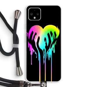 Hold My Heart: Pixel 4 XL Transparant Hoesje met koord