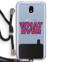 Whatever: Samsung Galaxy J5 (2017) Transparant Hoesje met koord