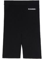 Jil Sander short à logo imprimé - Noir - thumbnail