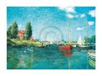 Kunstdruk Claude Monet - Red Boats 80x60cm
