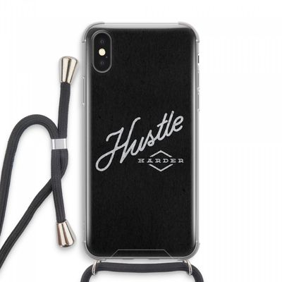 Hustle: iPhone XS Max Transparant Hoesje met koord