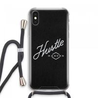 Hustle: iPhone XS Max Transparant Hoesje met koord