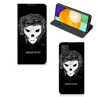 Mobiel BookCase Samsung Galaxy A03s Skull Hair