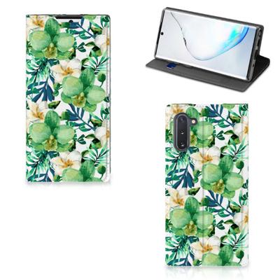 Samsung Galaxy Note 10 Smart Cover Orchidee Groen Samsung Galaxy Note 10 Smart Cover Orchidee Groen