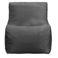 Leen Bakker - Lebel Loungestoel - Antraciet - 80x60x65 Cm - Polyester - Grijs