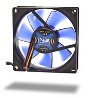 Noiseblocker NB-BlackSilentFan X1 80mm Computer behuizing Ventilator Zwart, Blauw - thumbnail