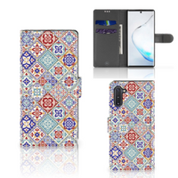 Samsung Galaxy Note 10 Bookcase Tiles Color