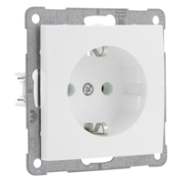 Q-Link S2 Contactdoos | 1-voudig | Randaarde | Polarwit - 66.082.42