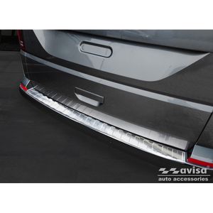 RVS Bumper beschermer passend voor Volkswagen Caravelle T6 2015- & FL 2019- (met achterklep) 'Ri AV235979