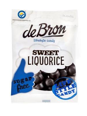 De Bron Zoete dropbolletjes/sweet liquorice suikervrij