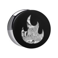 Double Flared Plug met Mother Of Pearl Design Acryl Tunnels & Plugs