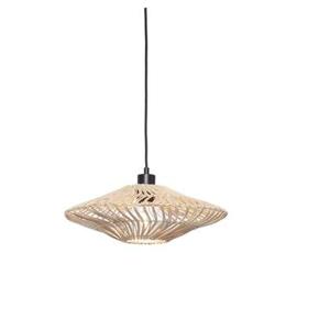 GOOD&MOJO Hanglamp Zanzibar - Rotan Wit - Ø40x12cm