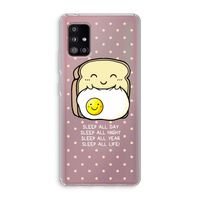 Sleep All Day: Samsung Galaxy A51 5G Transparant Hoesje