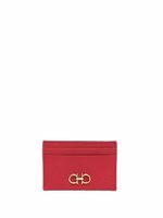 Ferragamo porte-cartes Gancini en cuir - Rouge - thumbnail