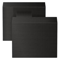 Wisselknop QUATTRO vast op roz. 53x53x14mm, zwart