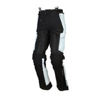 MODEKA Khao Air pants, Doorwaai motorbroek heren, Zwart-Licht Grijs