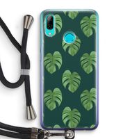 Monstera leaves: Huawei P Smart (2019) Transparant Hoesje met koord