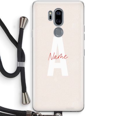 Strawberry Milkshake: LG G7 Thinq Transparant Hoesje met koord