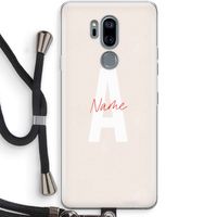 Strawberry Milkshake: LG G7 Thinq Transparant Hoesje met koord