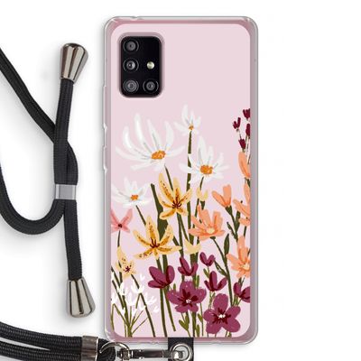 Painted wildflowers: Samsung Galaxy A51 5G Transparant Hoesje met koord