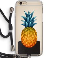 Grote ananas: iPhone 6 / 6S Transparant Hoesje met koord
