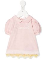 Roberto Cavalli Junior t-shirt à logo brodé - Rose