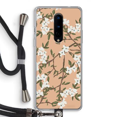 Blossoming spring: OnePlus 8 Transparant Hoesje met koord