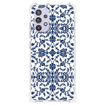 Samsung Galaxy A32 4G | A32 5G Enterprise Editie Case Flower Blue Samsung Galaxy A32 4G | A32 5G Enterprise Editie Case Flower Blue