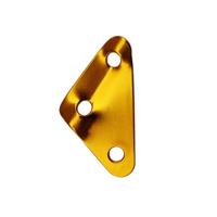 3 STKS driehoek aluminiumlegering wind touw gesp aanpassing gesp tent luifel pull touw slip touw gesp accessoires (goud)