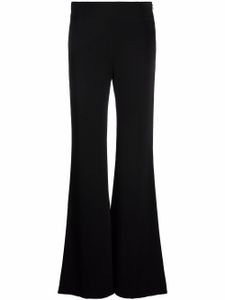 Galvan pantalon taille-haute à coupe évasée - Noir