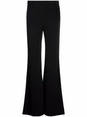 Galvan pantalon taille-haute à coupe évasée - Noir