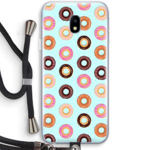 Donuts: Samsung Galaxy J3 (2017) Transparant Hoesje met koord