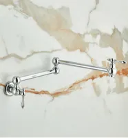 RoyalPour - Luxe Goudkleurige Uitschuifbare Pot Filler Wandkraan