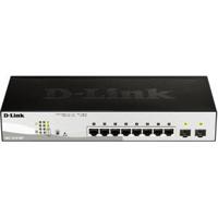 D-Link DGS-1210-08P Managed L2 Gigabit Ethernet (10/100/1000) Power over Ethernet (PoE) Zwart - thumbnail