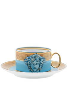 Versace tasse et soucoupe Coin Medusa - Tons neutres