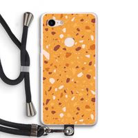 Terrazzo N°24: Pixel 3 XL Transparant Hoesje met koord