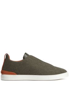 Zegna Triple Stitch slip-on sneakers - Vert