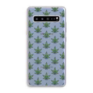 Weed: Samsung Galaxy S10 5G Transparant Hoesje