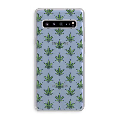 Weed: Samsung Galaxy S10 5G Transparant Hoesje