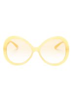 Dolce & Gabbana Eyewear lunettes de soleil rondes Jackie - Jaune - thumbnail