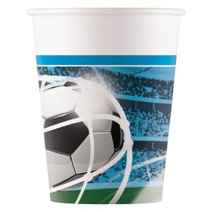 Globos Papieren bekers fsc voetbal fans, 8st.