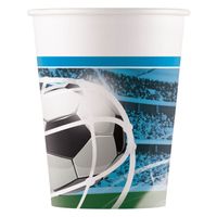 Globos Papieren bekers fsc voetbal fans, 8st.
