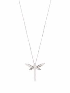 Anapsara collier Dragonfly en or blanc 18ct orné de diamants - Argent