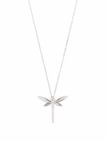 Anapsara collier Dragonfly en or blanc 18ct orné de diamants - Argent