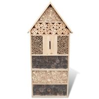 The Living Store Insectenhok Groot - Massief hout - 45.5 x 15 x 99 cm - Natuurlijke habitat voor insecten